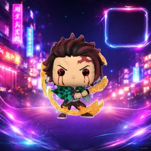 Funko Pop Tanjiro Sol Ardiente Demon Slayer 10cm