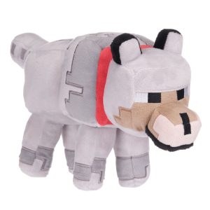 Peluche Lobo Minecraft 26cm. Compañero Fiel en tus Aventuras Minecraft