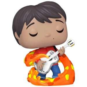 Sonajero infantil de Kume Newen, niño tocando guitarra en diseño de colección.